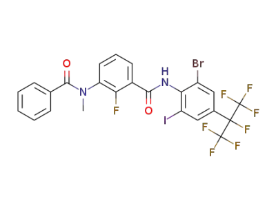 N-(2-iodo-6-bromo-4-heptafluoroisopropylphenyl)-2-fluoro-3-(N-methylbenzamido)benzamide