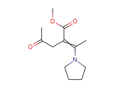 4-Oxo-2-[1-pyrrolidin-1-yl-eth-(E)-ylidene]-pentanoic acid methyl ester