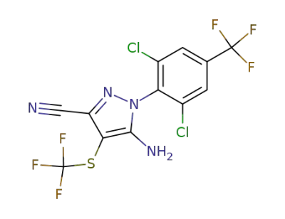 5-amino-1-(2,6-dichloro-4-(trifluoromethyl)phenyl)-4-(trifluoromethylthio)-1H-pyrazole-3-carbonitrile