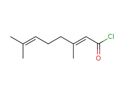 (2E)-3,7-dimethyl-2,6-octadienoyl chloride