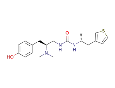 1-[(S)-2-(dimethylamino)-3-(4-hydroxyphenyl)propyl]-3-((R)-1-(thiophen-3-yl)propan-2-yl)urea